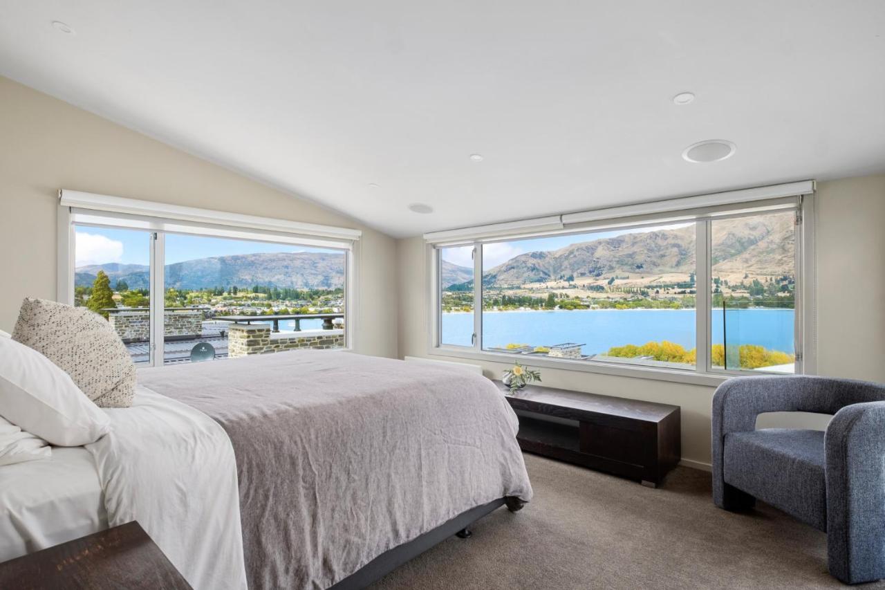 Luxury Lakeview Vista Apartment Wanaka Bagian luar foto