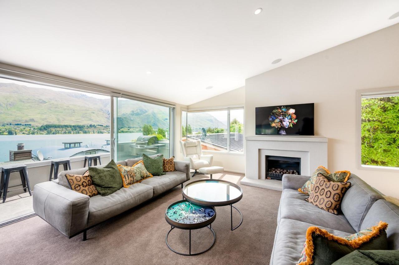 Luxury Lakeview Vista Apartment Wanaka Bagian luar foto