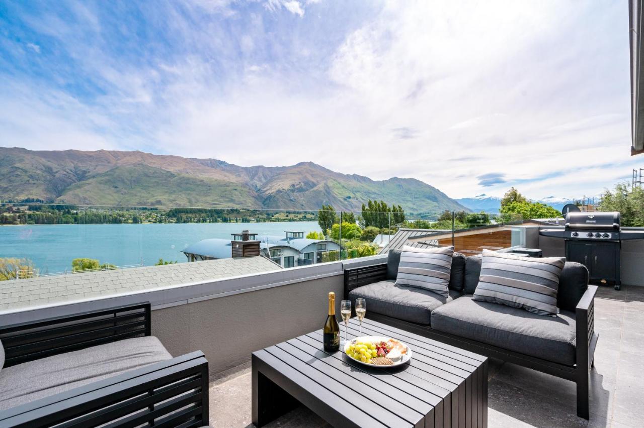 Luxury Lakeview Vista Apartment Wanaka Bagian luar foto
