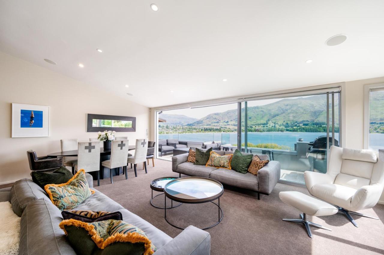 Luxury Lakeview Vista Apartment Wanaka Bagian luar foto